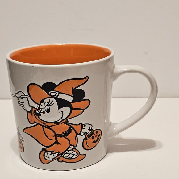 Disney Halloween Mug Minnie & Daisy Witch Design Orange Interior - Picture 1 of 9